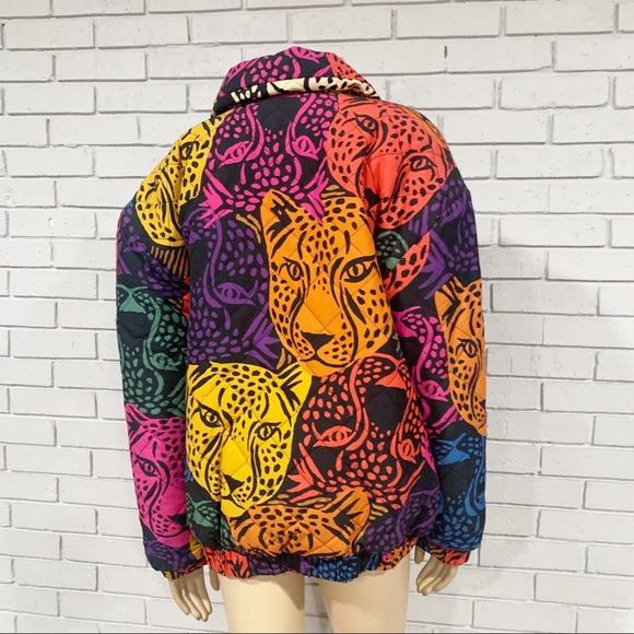 FARM Rio Colorful Animal Print Puffer Jacket - Picture 6 of 10